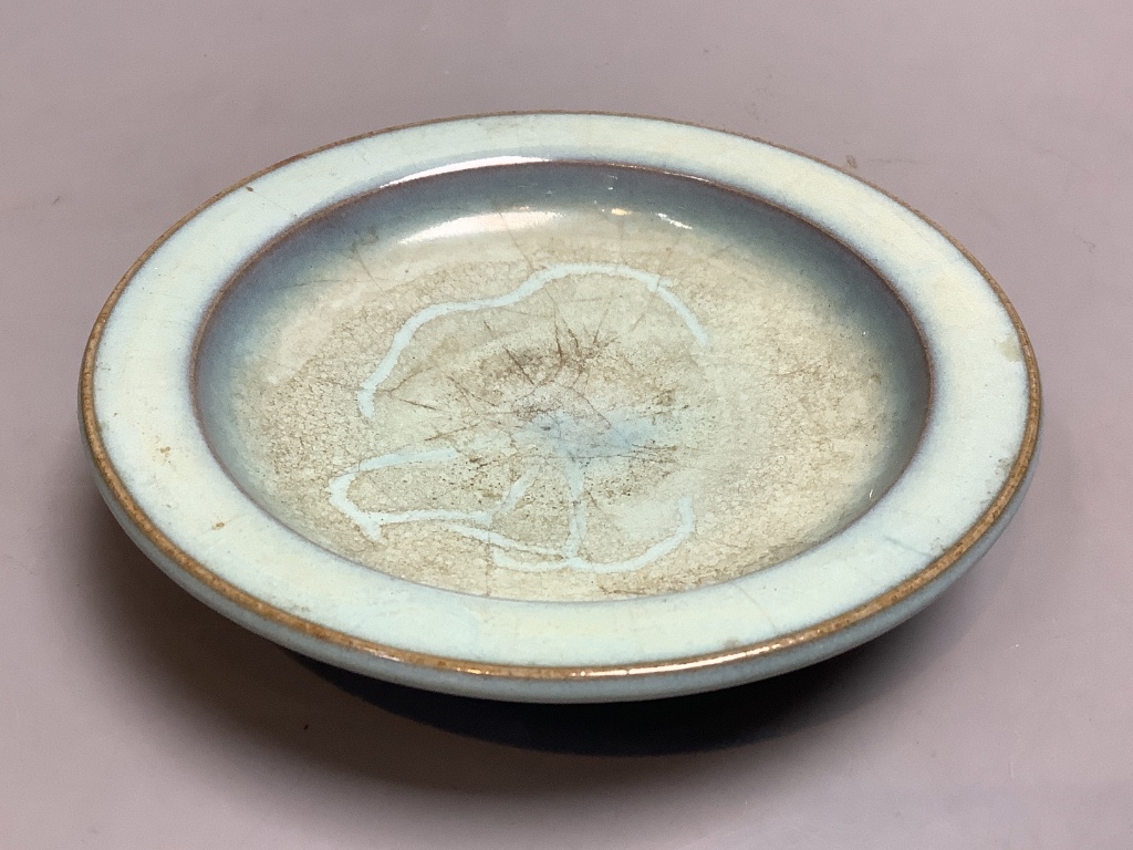 A Chinese Jun type dish, diameter 12cm